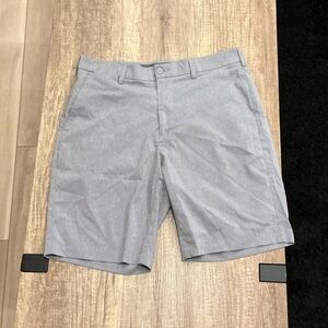 Classic Gray Men's Flat Front Shorts